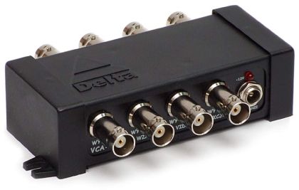 Amplificator pentru semnal video, de interior, 4*IN / 4*OUT, castig 20dB