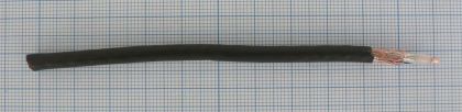 Cablu tip RG40, 50 Ohm, 0,61mm/3mm cupru 40% acoperire, cupru cositorit + folie aluminiu, 4,95mm, PVC negru