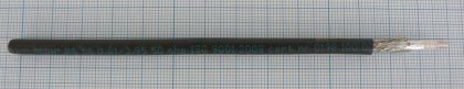 Cablu tip RG58, coaxial, 50 Ohm, 0,81mm cupru 90% acoperire, cupru cositorit + folie aluminiu, 4,95mm, fir central plin, PVC negru