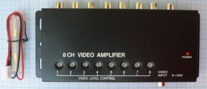 Amplificator cu distribuitor video, 1 IN - 7 OUT