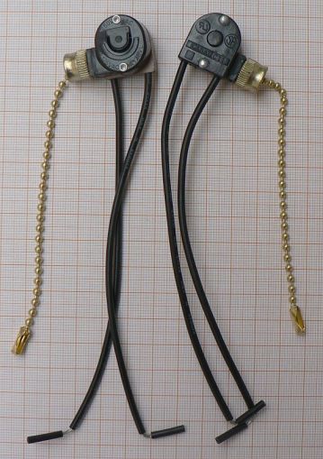 Intrerupator On-Off, cu lant, R1, 2circ/2pol, 3A/250V, 10mm