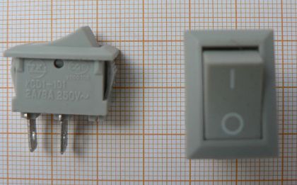Intrerupator simplu, cu 2 contacte, 2 pozitii (ON-OFF), 14x11x15mm, 3A/250V