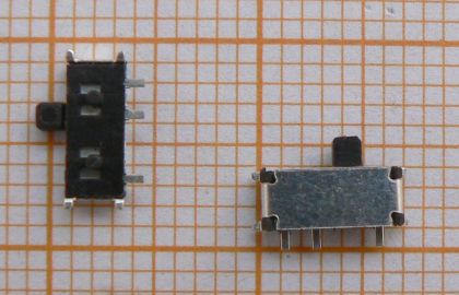 Microcomutator On-On, 2circ/3pol, 3x17x3mm