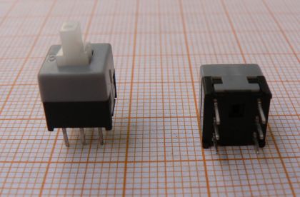 Push buton, 8,5x8,5mm, cu retinere