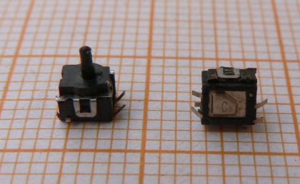 Microintrerupator On-(Off) si Off-(On), 2circ/4pol, 1A/250V, 5x5x1,4mm