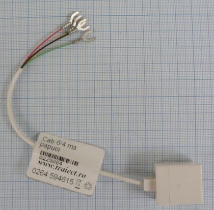 Cablu telefonic, 6/4, mama, capat liber, 0,2m