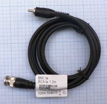 Cablu prelungitor BNC tata - RCA tata, 1,2m