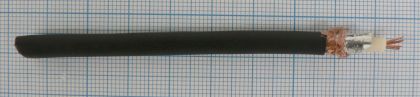 Cablu tip H155, coaxial, 50 Ohm, 19x0,28mm cupru, folie 0,04mm + tresa 128x0,12mm CCA + folie 0,04mm, 5,5mm PVC