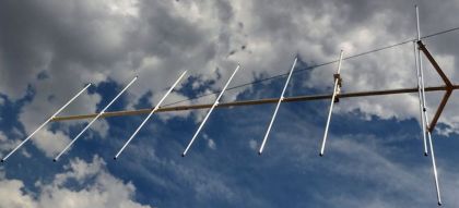 Antena Yagi 7 Elemente gamma match pentru comunicatii 148-150 MHz - Castig 11 dBi