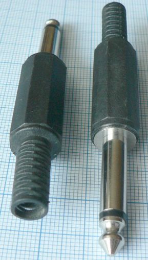 Mufa Jack tata 6.3 mono, pe cablu 6.5mm
