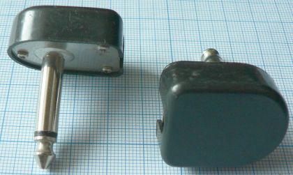 Mufa jack tata 6,3mm mono, pe cablu 7mm