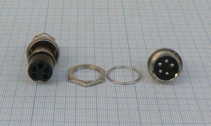 Mufa microfon MIC325, 5 pini, mama, 3,9mm