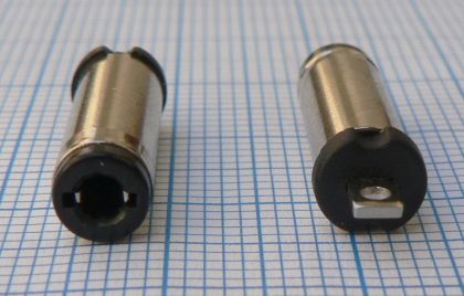 Mufa/conector DC tata 2,1x5,5x10mm, fara carcasa, cu lamela elastica