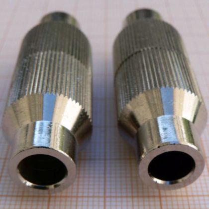 Prelungitor/adaptor/reductie cablu coaxial, metal, 7,4mm