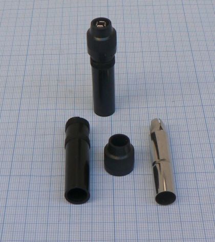 Mufa antena auto, mama, pe panou (plastic, montaj pe cablu)