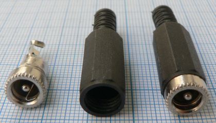 Mufa/conector DC mama, pe cablu 2,1mm