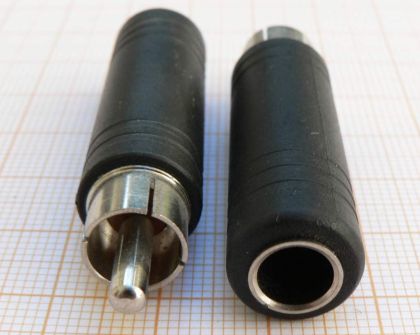 Adaptor/reductie RCA tata - jack mama 6,3mm
