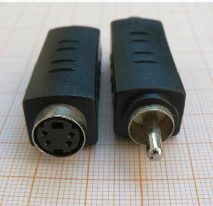 Adaptor/reductie RCA tata - S-VHS mama