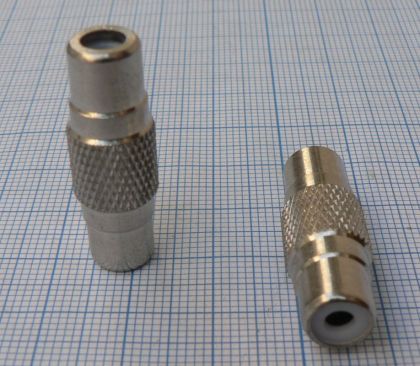 Adaptor/reductie RCA mama - RCA mama (carcasa metalica)