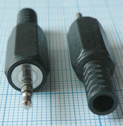 Mufa jack tata 2,5mm, 4 contacte, pe cablu 4mm