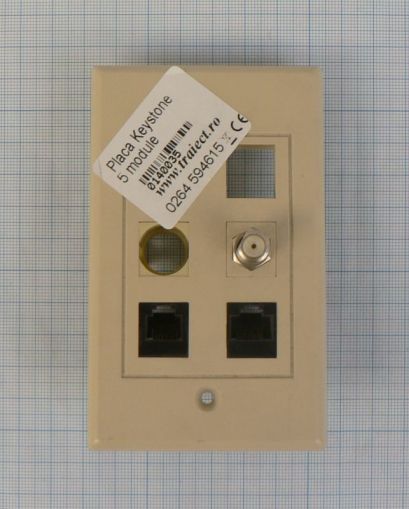 Placa keystone, 5 module