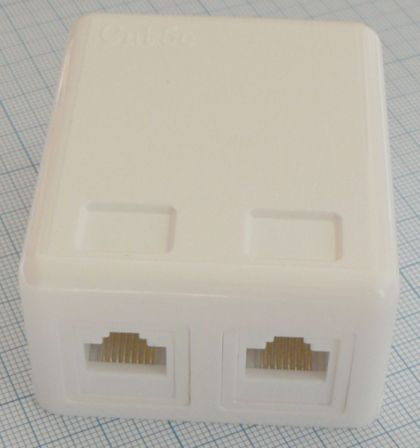 Priza UTP rj45 dubla, cat 5