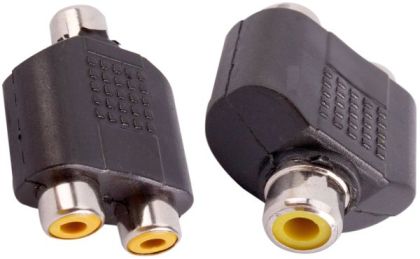 Adaptor/reductie RCA mama - 2x RCA mama