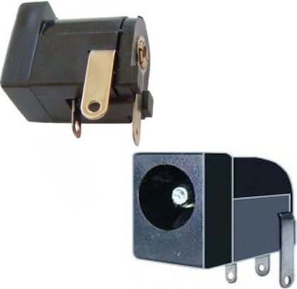 Mufa/conector DC mama, pe placa, 2,5mm