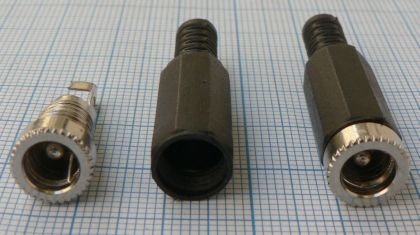 Mufa/conector DC mama, pe cablu 2,5mm
