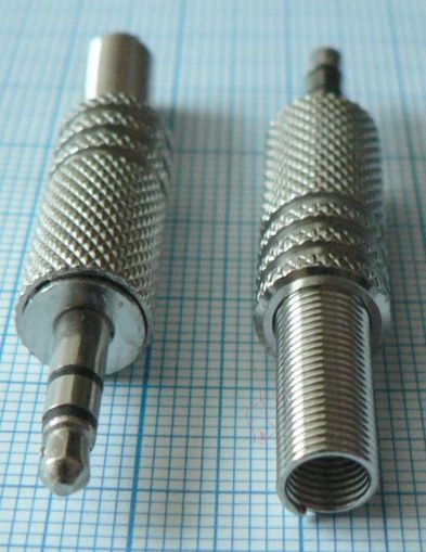 Mufa jack tata 3,5mm stereo, pe cablu 4,5mm