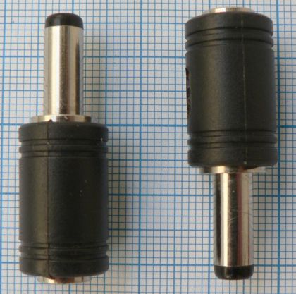 Mufa adaptoare tip reductie DC, 2,1x5,5mm tata - 2,5x5,5mm mama