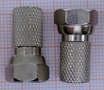 Mufa F tata pt RG59, cu insurubare