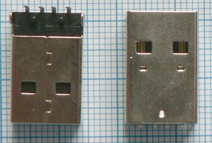 Mufa USB tata A, pe placa 90grade