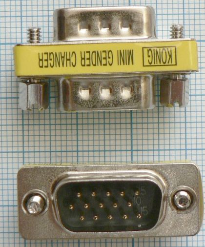 Adaptor/reductie 15 pini tata - 15 pini tata