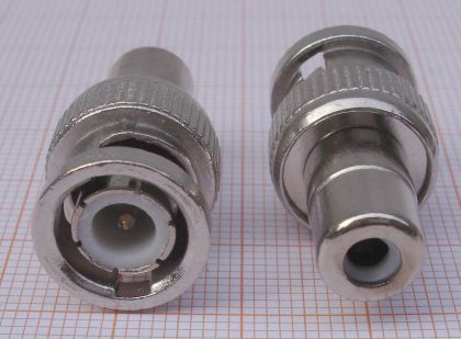 Adaptor/reductie BNC tata - RCA mama