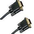 Cablu monitor HD15 M/F, D-SUB 15 pini tata/tata, cu ferita, 3m