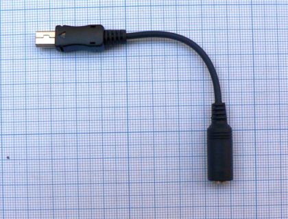 Cablu 3,5mm stereo mama - mini USB 5 pini tata, 10cm