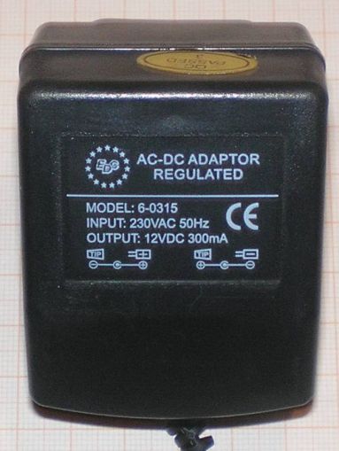 Sursa de alimentare 12V/0,3A, intrare 220Vca, stabilizata, cu transformator