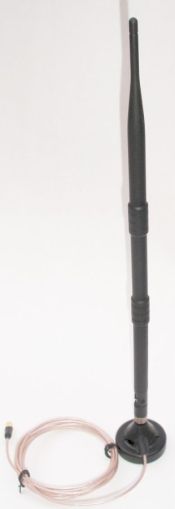 Antena cu baza magnetica WiFi, 2,4GHz, castig 9dBi