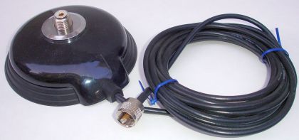 Baza magnetica pentru antene baston CB, cablu RG58, mufa UHF tata