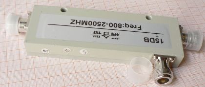 Coupler/tap distribuitor, o iesire atenuata 15dB, banda 0,7-2,7GHz