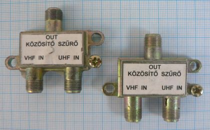 Sumator de semnal TV, 2 IN - 1 OUT, banda 47-862 MHz