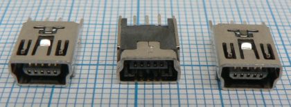 Mufa mini USB mama B, 5 pini,pe placa