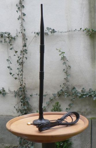 Antena auto magnetica, pentru amplificarea semnalului GSM, 3G,4G, 7 dBi, 3.5m cablu RG174, SMA tata
