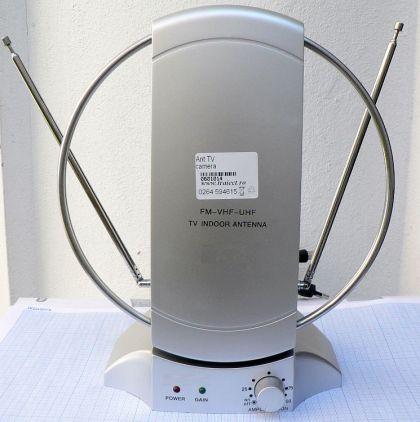 Antena de camera terestra TV, FIF-UIF, canale 2-12/21-60, castig reglabil 15-25 dB
