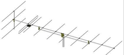 Antena profesionala TV, FIF, pentru canalele 11-12, castig 10.5dbi
