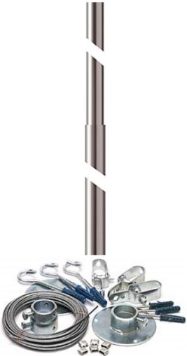 Set suporti: bara 3,5m/40mm + bara 2m/35mm + accesorii fixare (coarda ancorare)