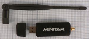 Placa retea USB wireless, miniatura, cu antena detasabila SMA R/P