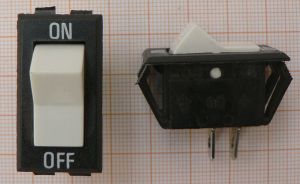 Intre_On-Off P Alb 1cir/2po 10A/12V/28.4*15mm