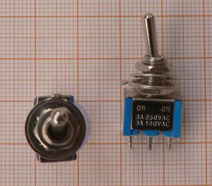 Intre cu tija On-On P Ni 1cir/3po 3A/250V/ fi 6mm